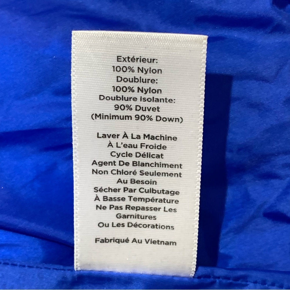Talbots Petites Down Filled Quilted Puffer Vest Size Large Royal Blue Casual - Picture 5 of 6